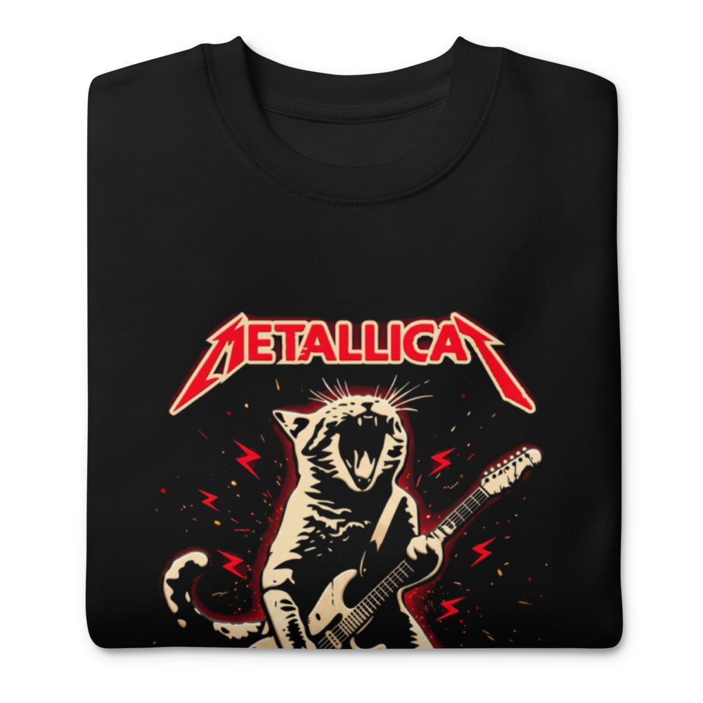 Suéter Metallicat Screaming Cat Electric Guitar - Doblado