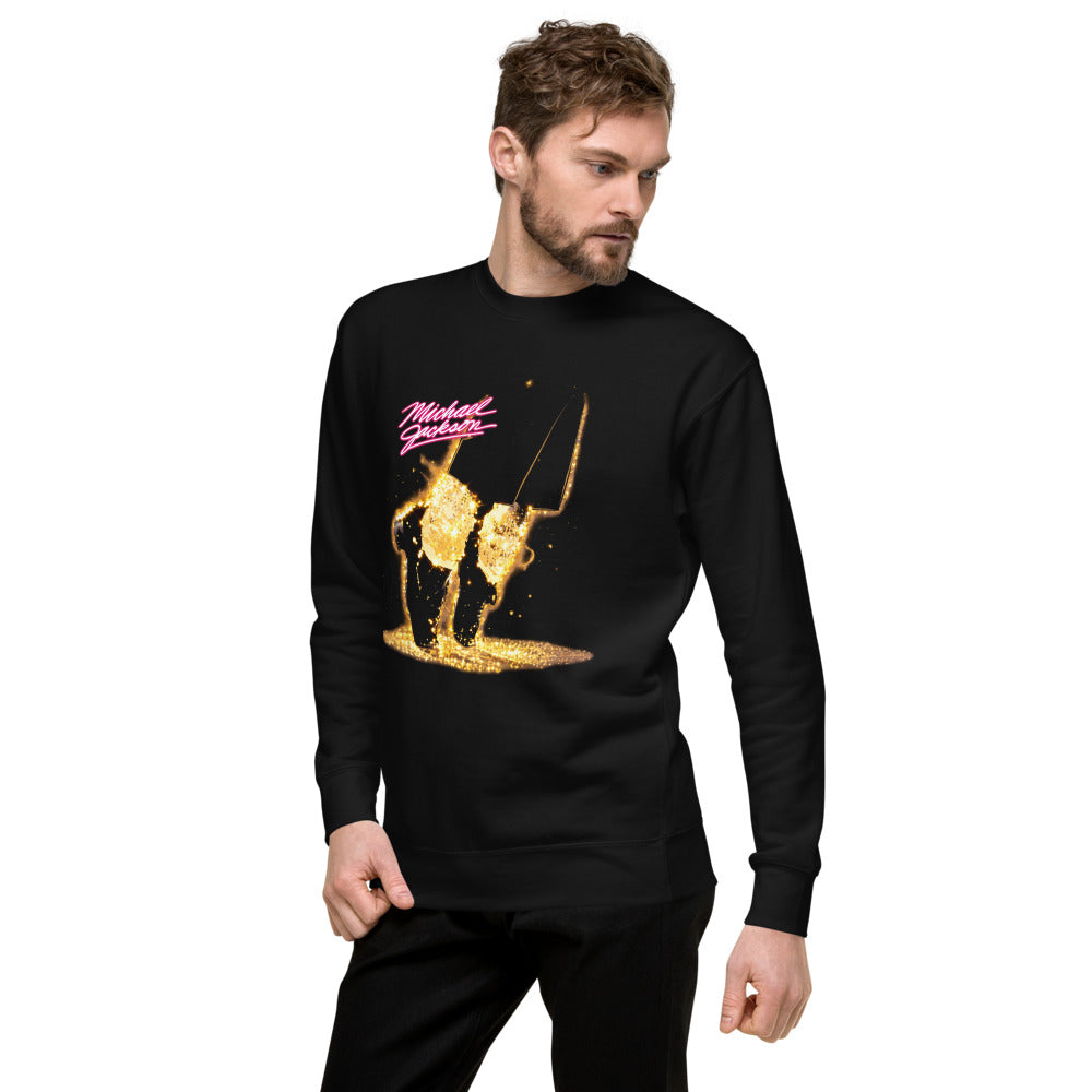 Suéter Michael Jackson Glitter Socks Neon Pink - Lateral izquierdo