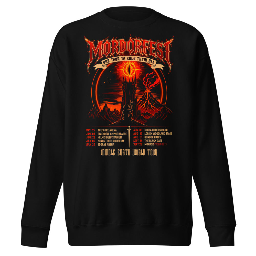 Suéter Mordorfest One Tour To Rule Them All - Frente