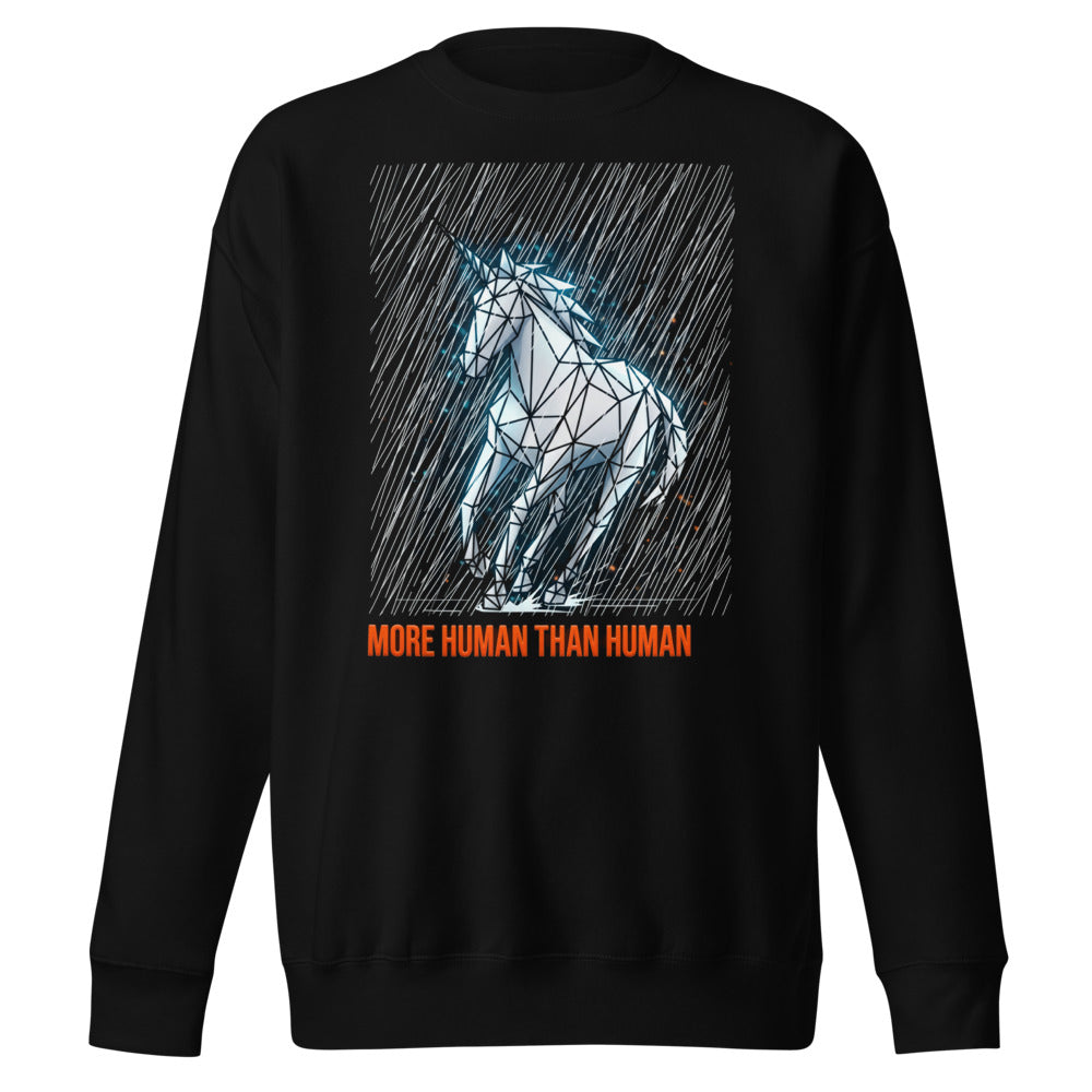Suéter More Human Than Human Geometric Unicorn - Frente