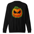 Suéter Neon Green Skull Jack O Lantern - Frente