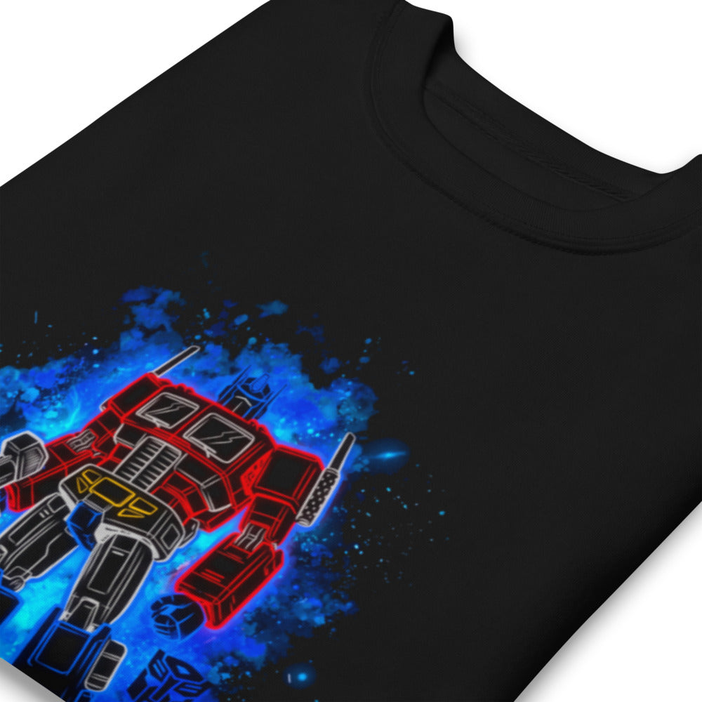Suéter Optimus Prime Neon Outline Nebula - Doblado zoom