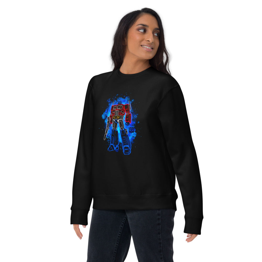 Suéter Optimus Prime Neon Outline Nebula - Lifestyle mujer