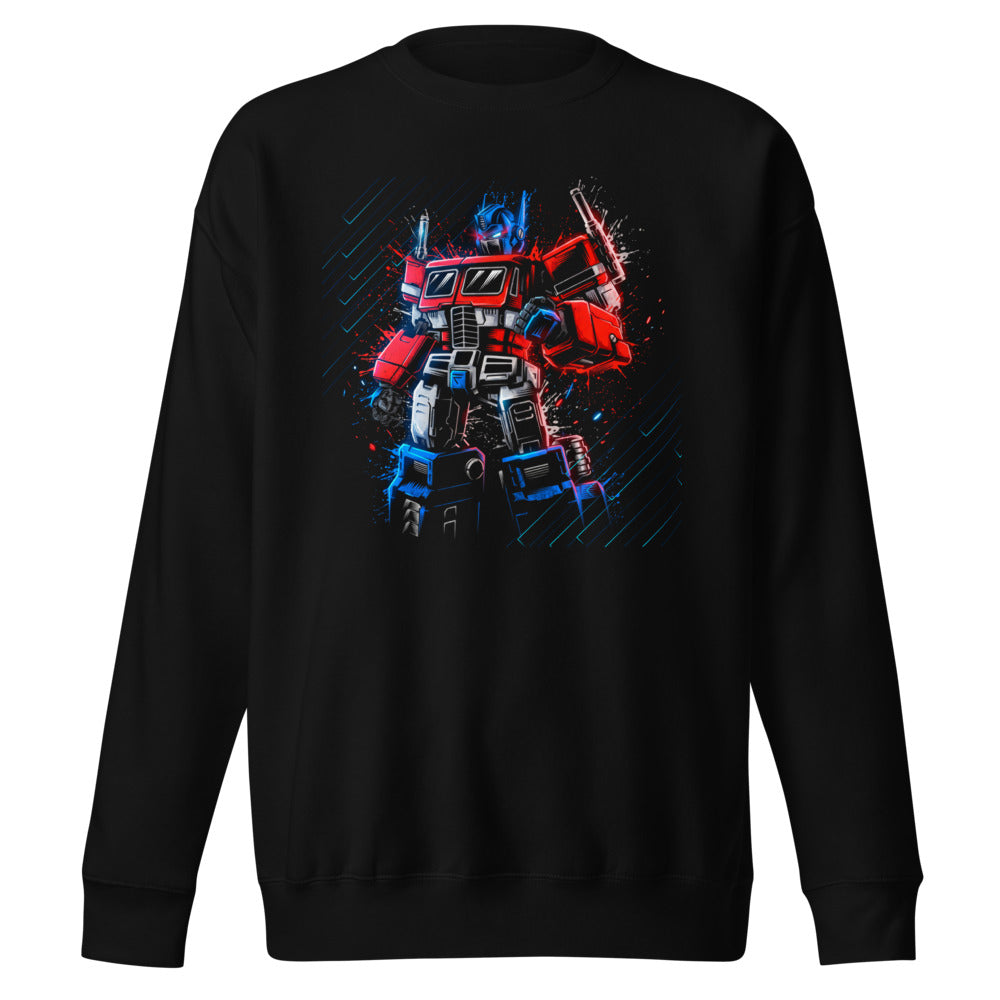 Suéter Optimus Prime Neon Paint Splatter - Frente