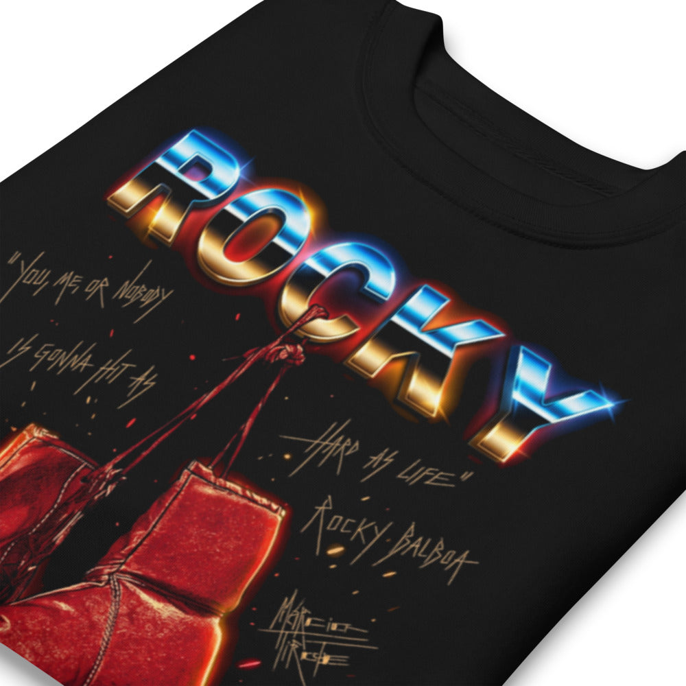 Suéter Rocky Balboa Hard As Life Boxing Gloves - Doblado zoom