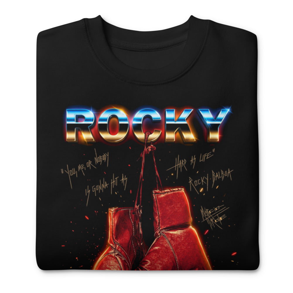 Suéter Rocky Balboa Hard As Life Boxing Gloves - Doblado