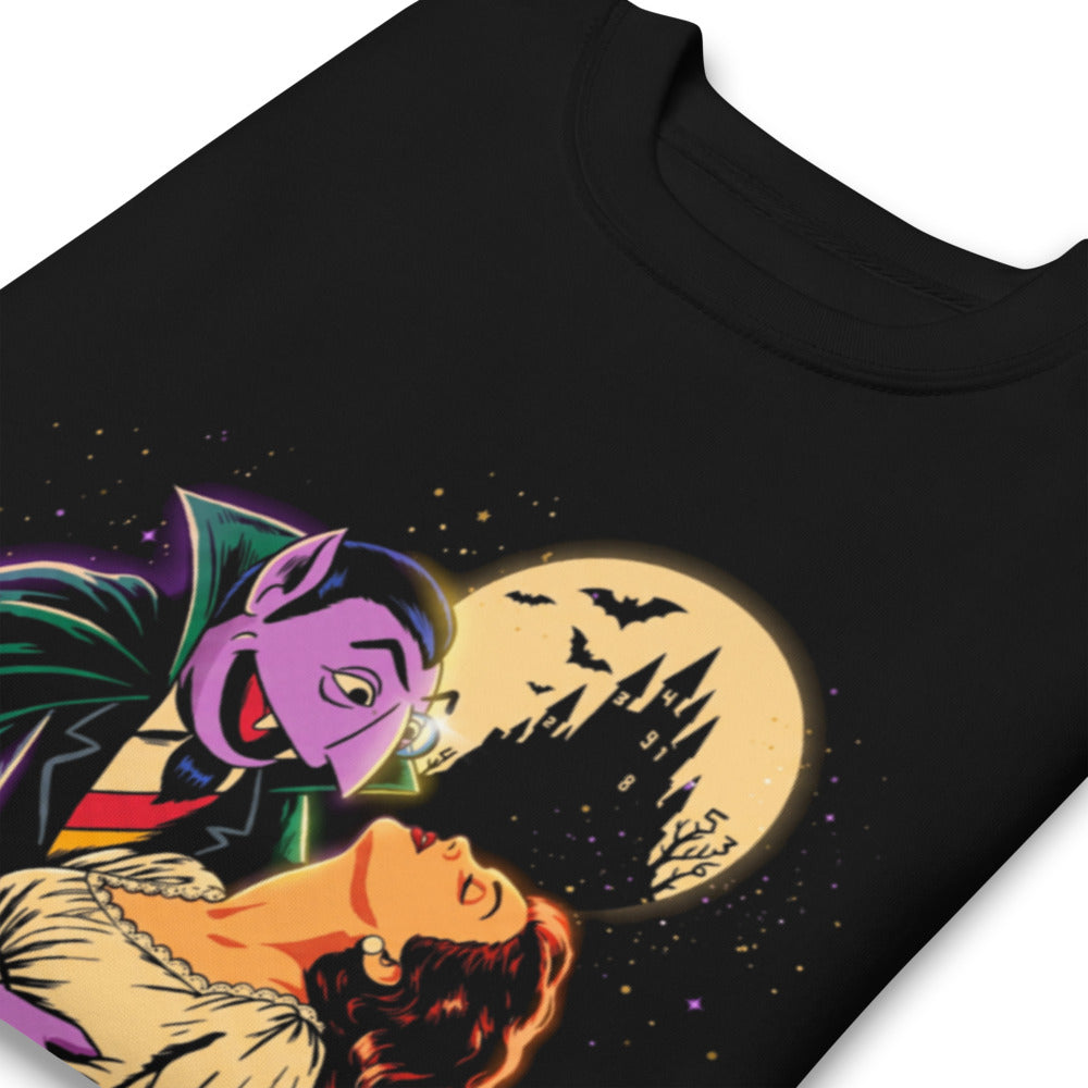 Suéter Sesame Street Count Von Count Vampire Moon - Doblado zoom