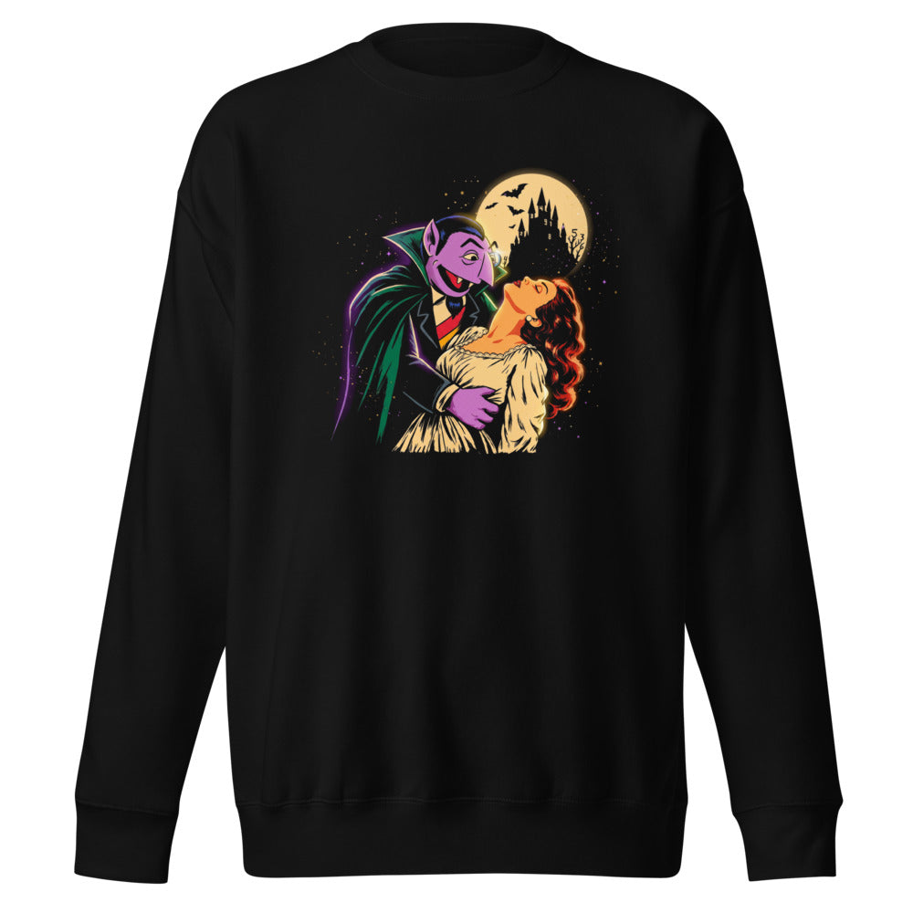 Suéter Sesame Street Count Von Count Vampire Moon - Frente