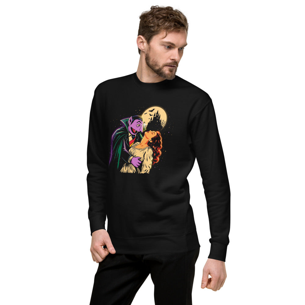 Suéter Sesame Street Count Von Count Vampire Moon - Lateral izquierdo