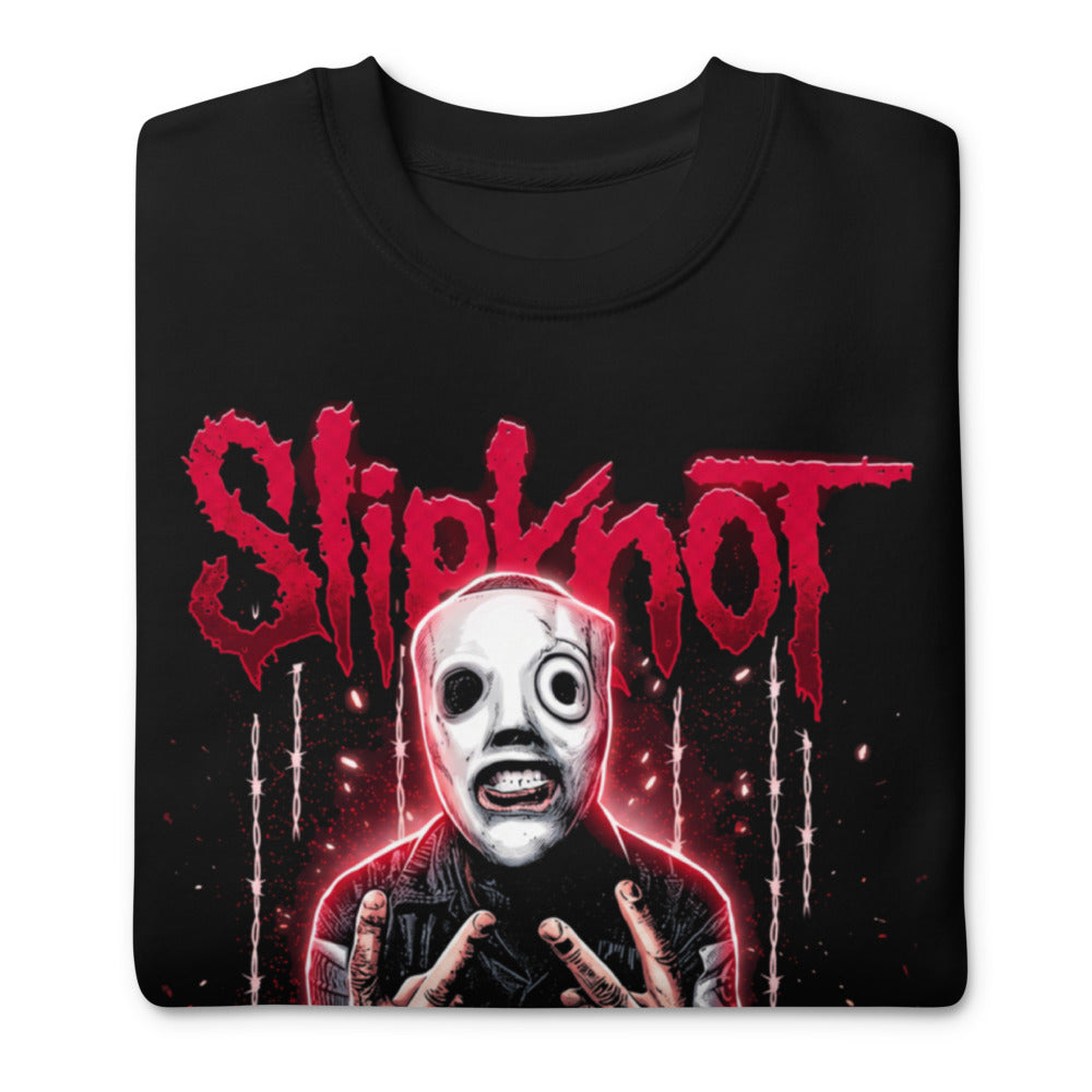 Suéter Slipknot White Mask Barbed Wire - Doblado