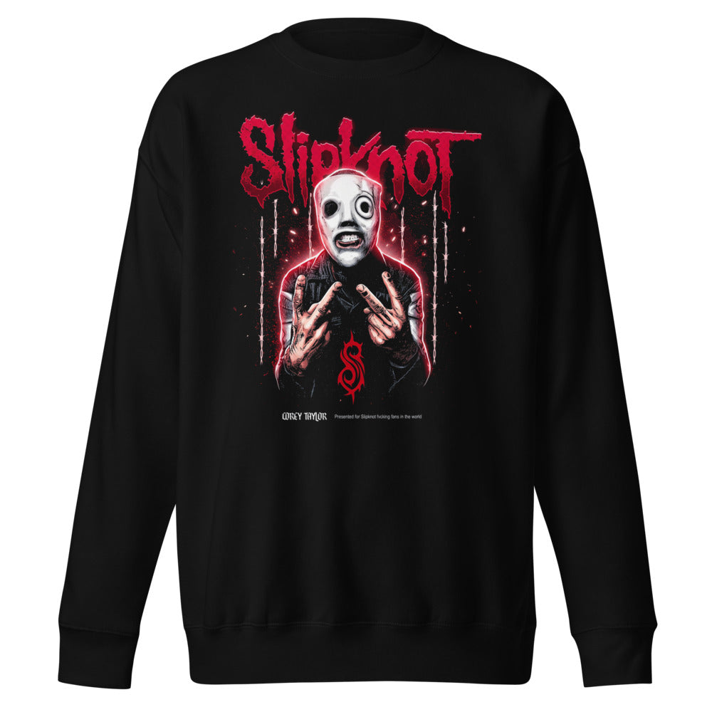 Suéter Slipknot White Mask Barbed Wire - Frente