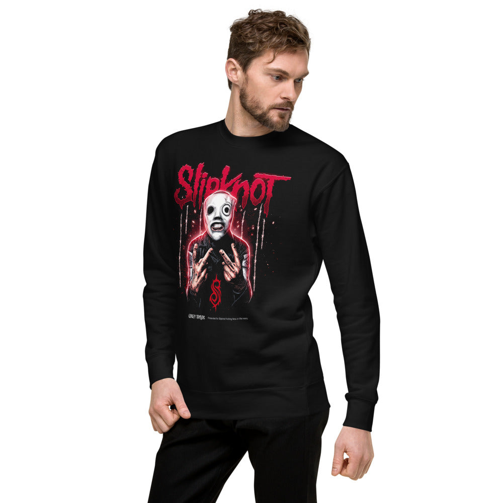 Suéter Slipknot White Mask Barbed Wire - Lateral izquierdo