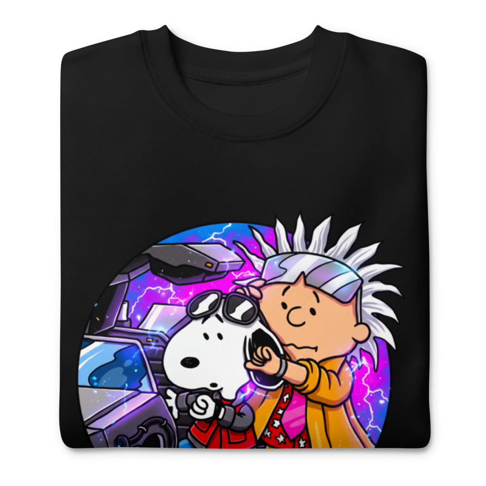 Suéter Snoopy Marty Charlie Brown Doc DeLorean - Doblado