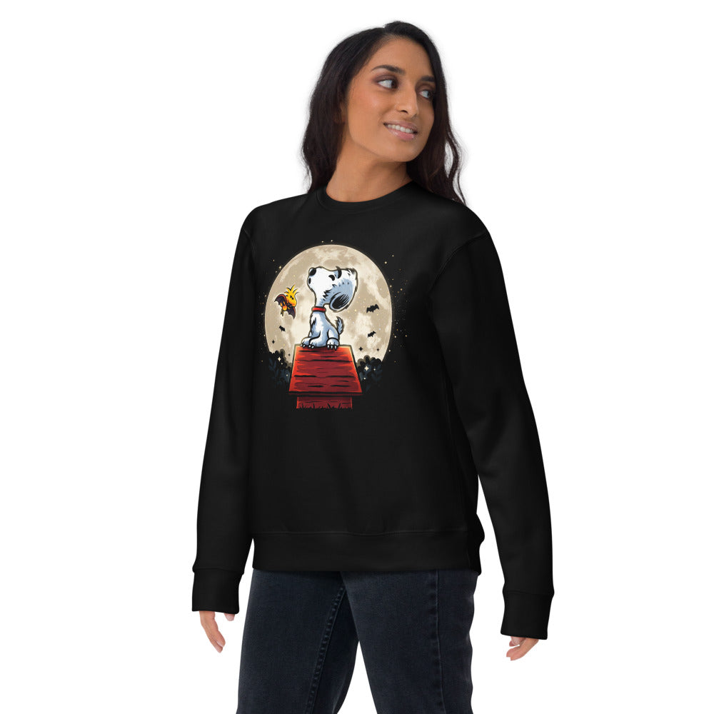 Suéter Snoopy Woodstock Vampire Full Moon Doghouse - Lifestyle mujer