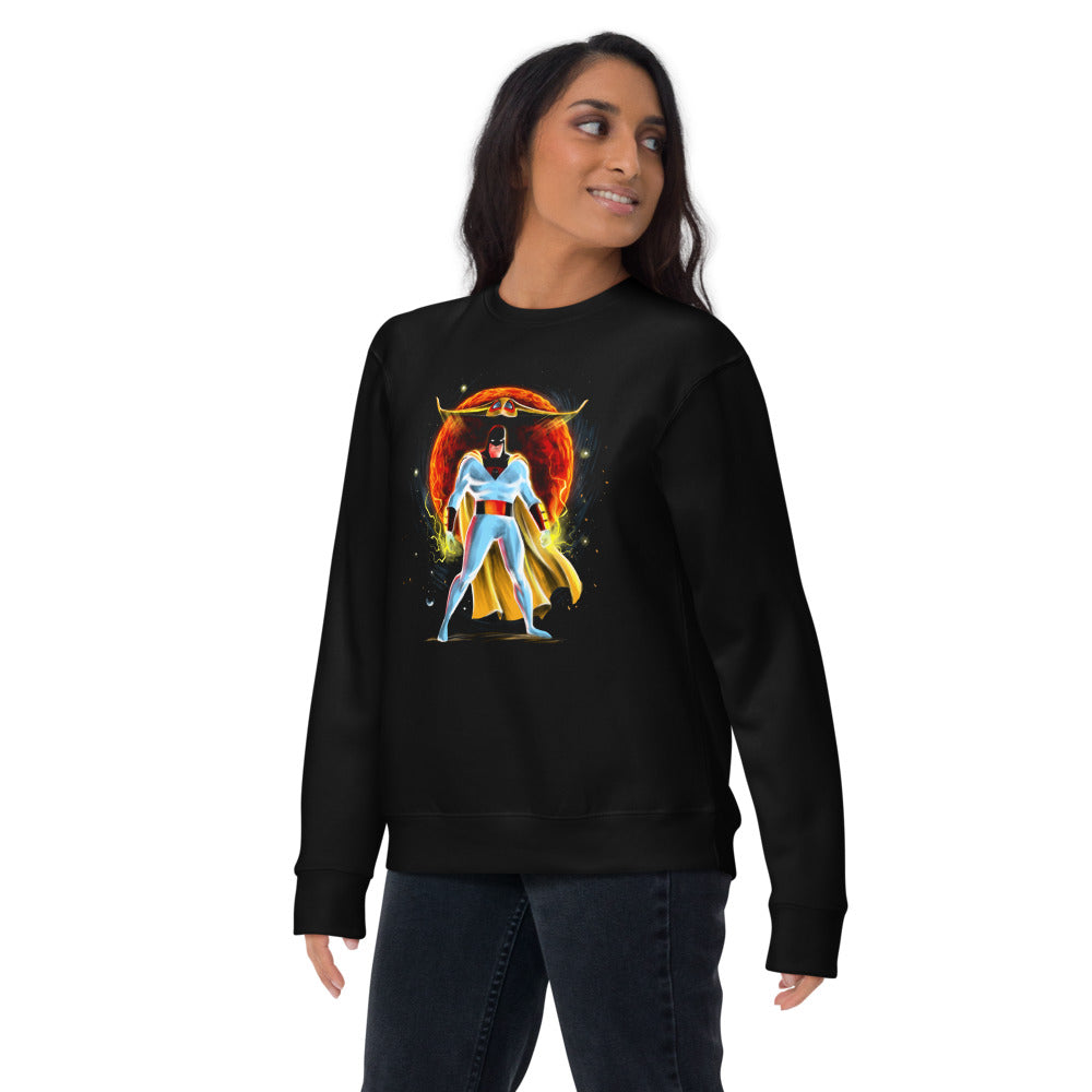 Suéter Space Ghost Red Sun Cosmic - Lifestyle mujer
