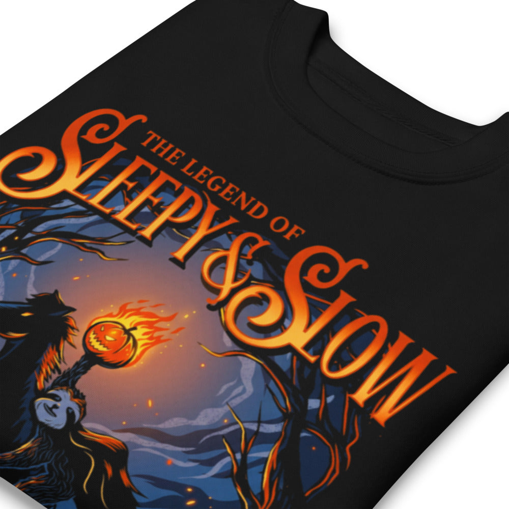 Suéter The Legend Of Sleepy And Slow Sloth - Doblado zoom