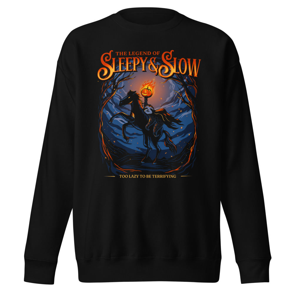 Suéter The Legend Of Sleepy And Slow Sloth - Frente