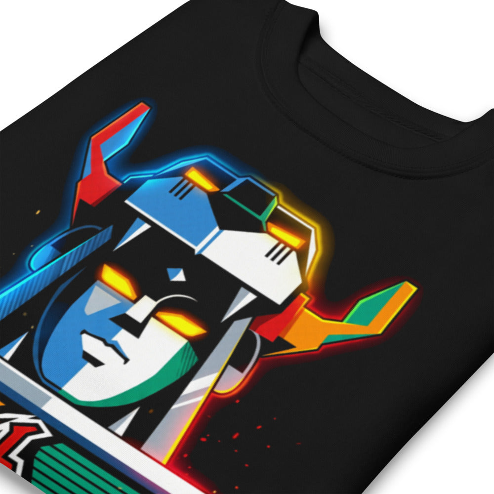 Suéter Voltron Neon Robot Head Yellow Eyes - Doblado zoom