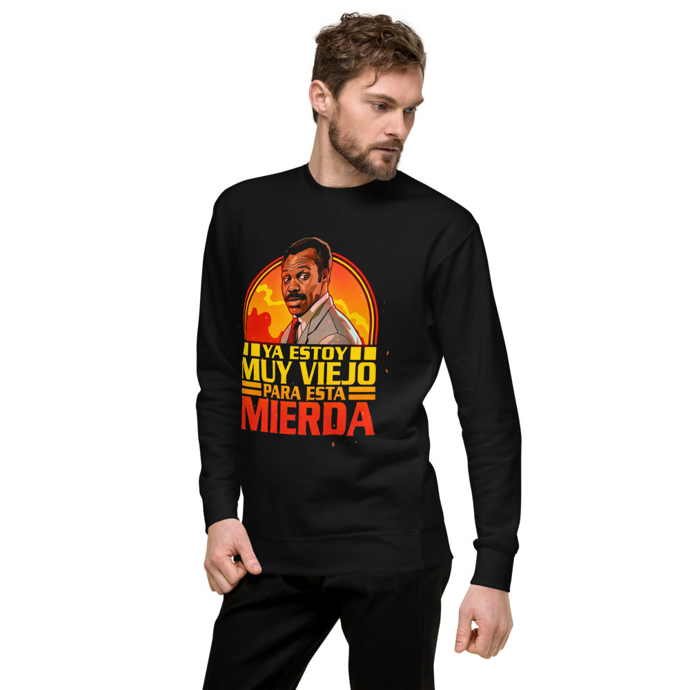 Suéter Ya Estoy Muy Viejo Para Esto - Lateral izquierdo