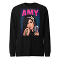Amy Winehouse Girl Behind The Name manga larga negra frente
