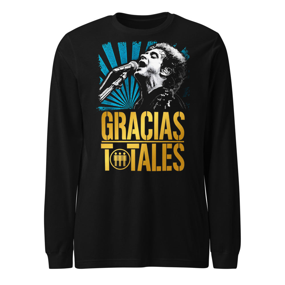 Gustavo Cerati Gracias Totales Live manga larga negra frente