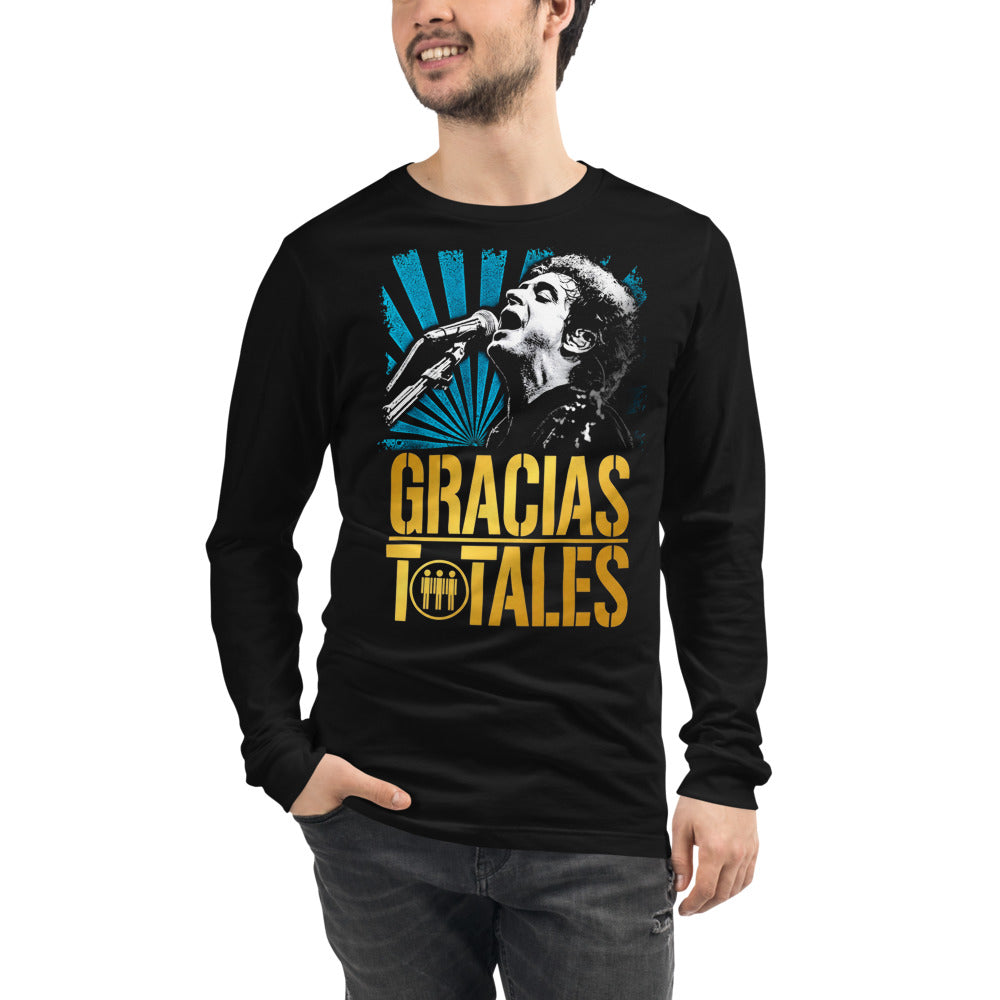 Gustavo Cerati Gracias Totales Live manga larga negra modelo masculino
