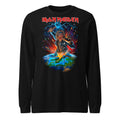 Iron Maiden Eddie Global Eruption manga larga negra frente