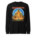 Iron Maiden Powerslave Pharaoh Circle manga larga negra frente