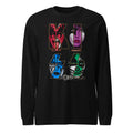 KISS Band Faces Emblem manga larga negra frente
