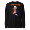 Megadeth Skeleton Suit Rose manga larga negra frente