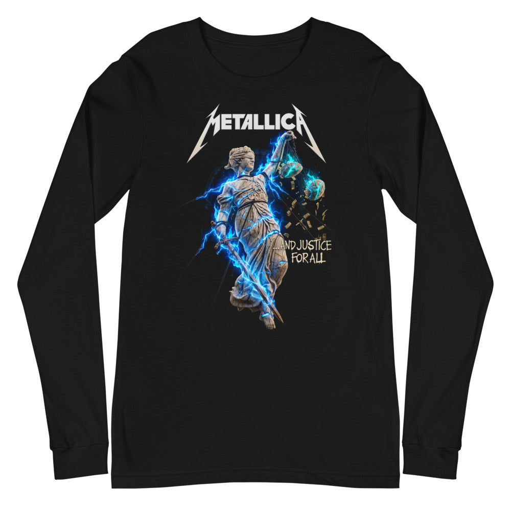 Metallica And Justice For All Statue manga larga negra plano