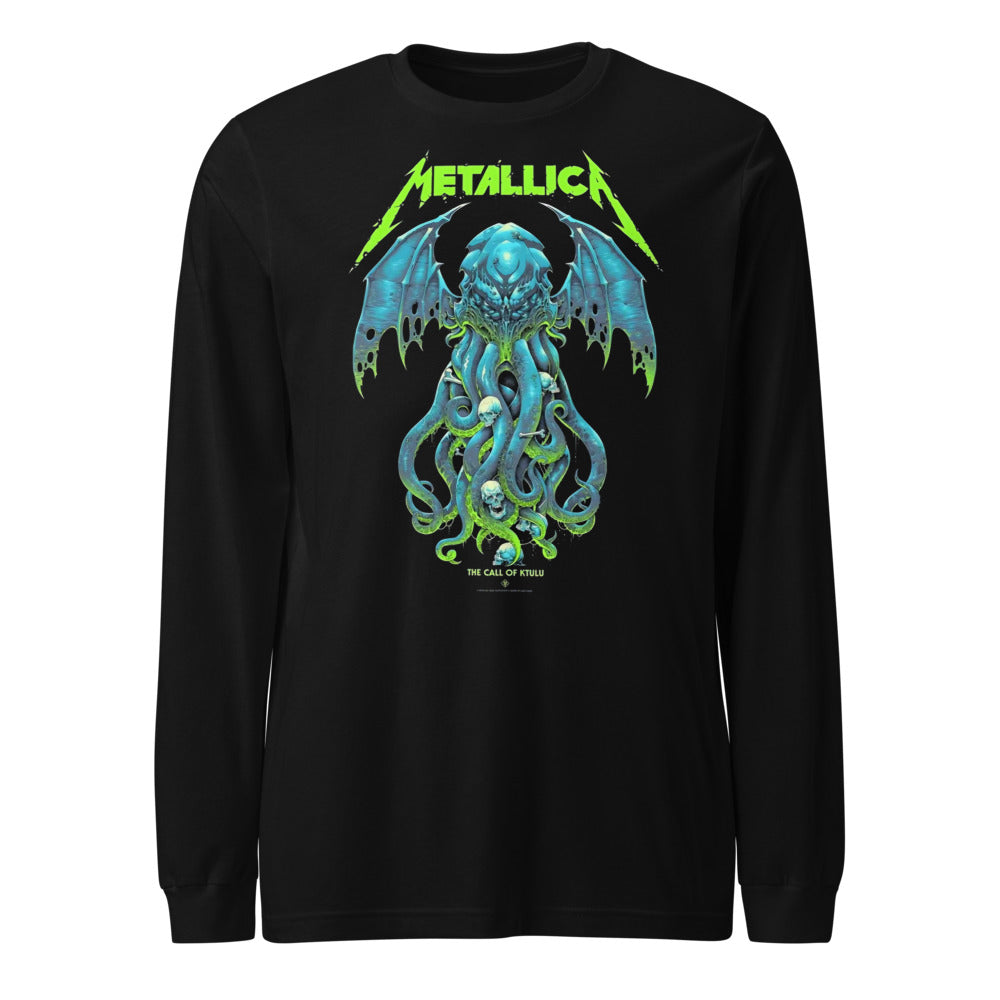 Metallica Cthulhu Call Of Ktulu manga larga negra frente