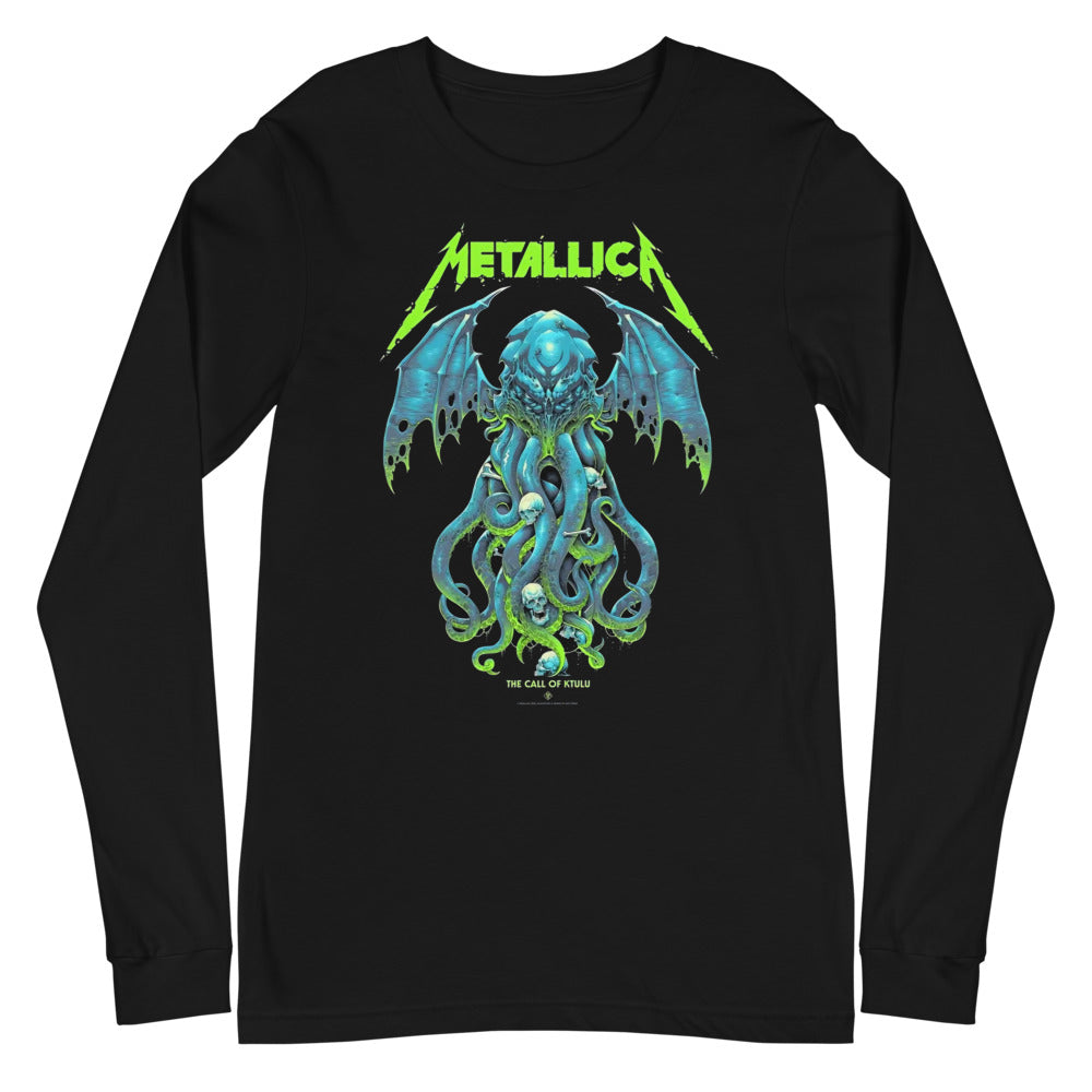Metallica Cthulhu Call Of Ktulu manga larga negra plano