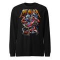Metallica Cyborg Skull Game Over manga larga negra frente