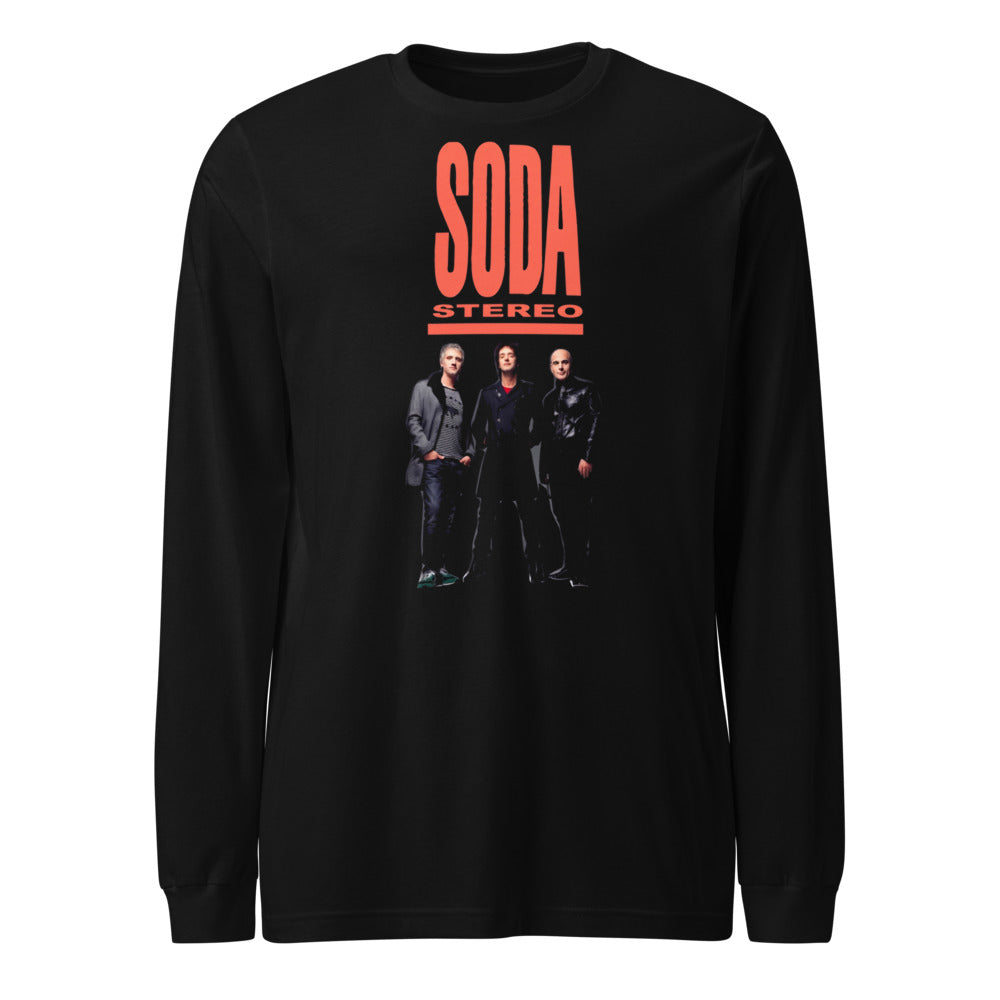 Soda Stereo Reunion Tour Photo manga larga negra frente