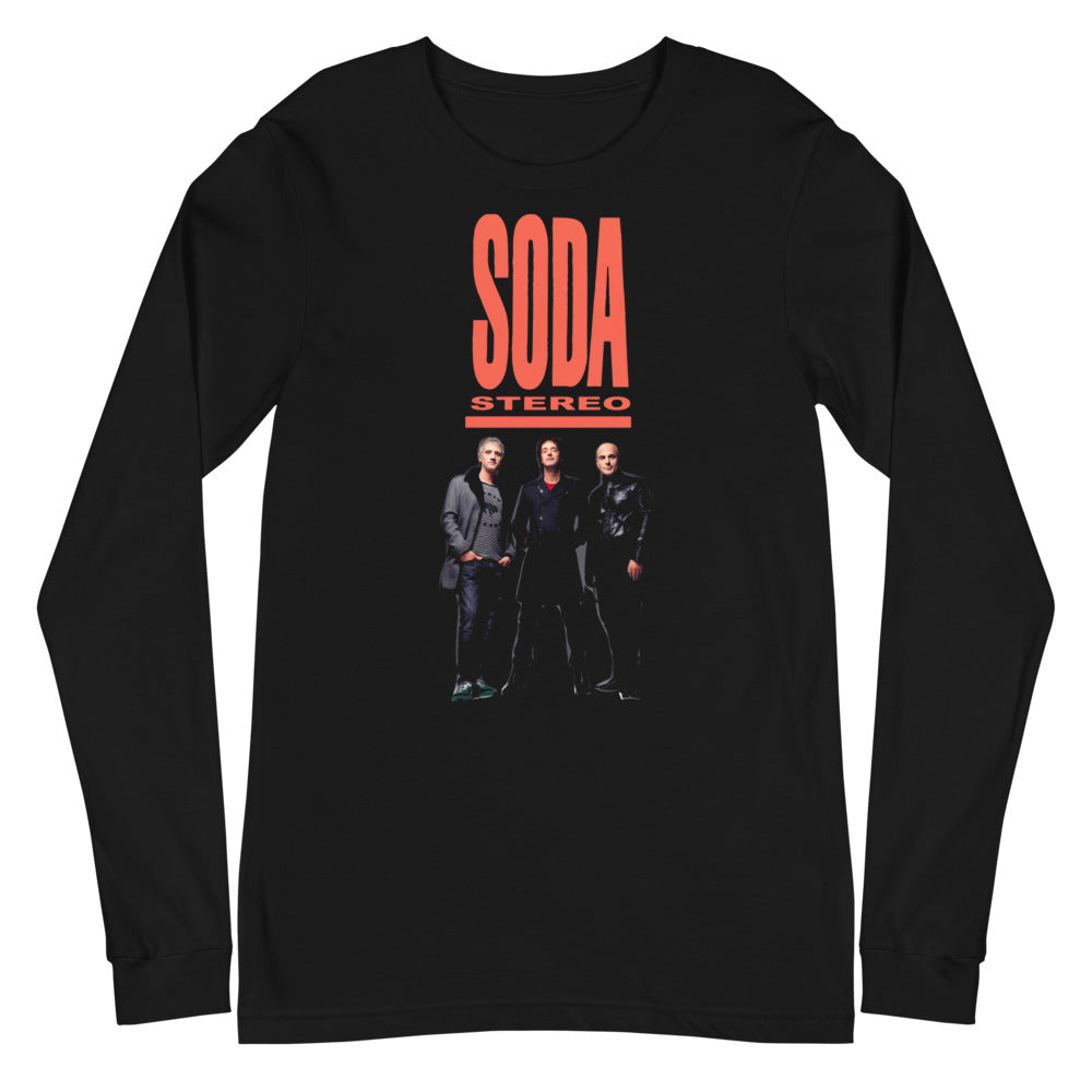 Soda Stereo Reunion Tour Photo manga larga negra plano