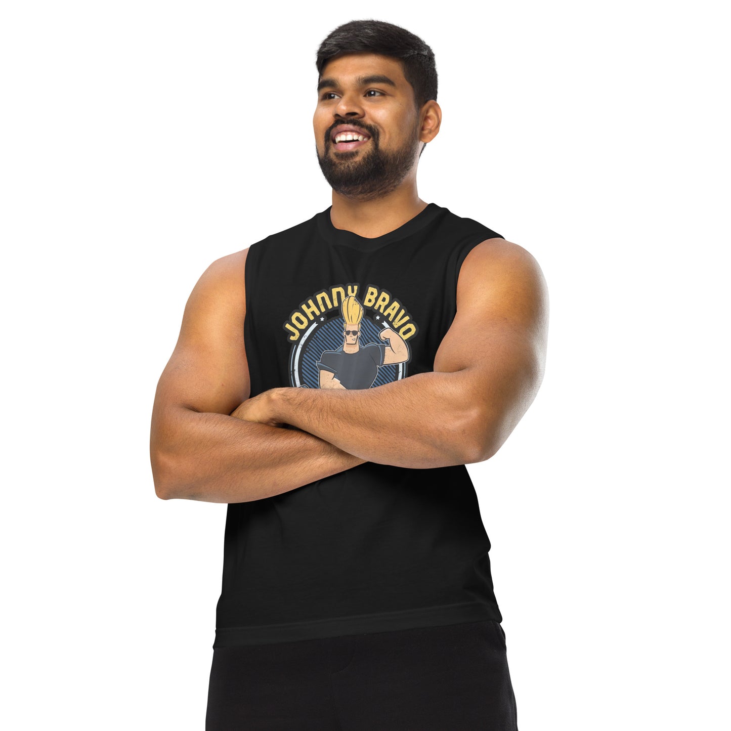 Camiseta sin mangas perfecta para entrenar, Camiseta Johny Bravo Gym comprala en línea y experimenta el mejor servicio al cliente.