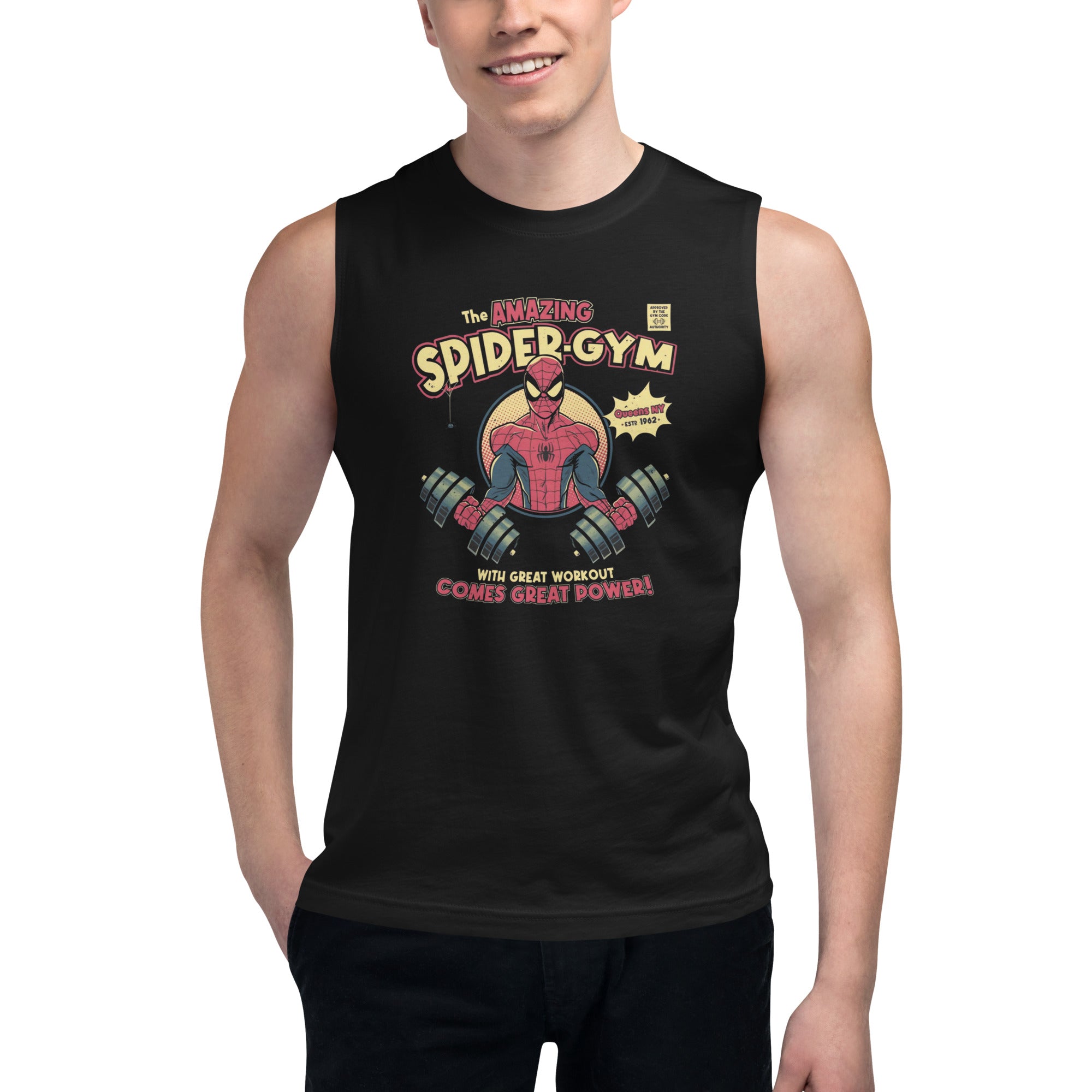 Camiseta sin Mangas Spider-Gym, Nuestras Camisetas son unisex disponibles en la mejor tienda online, compra ahora en Superstar!