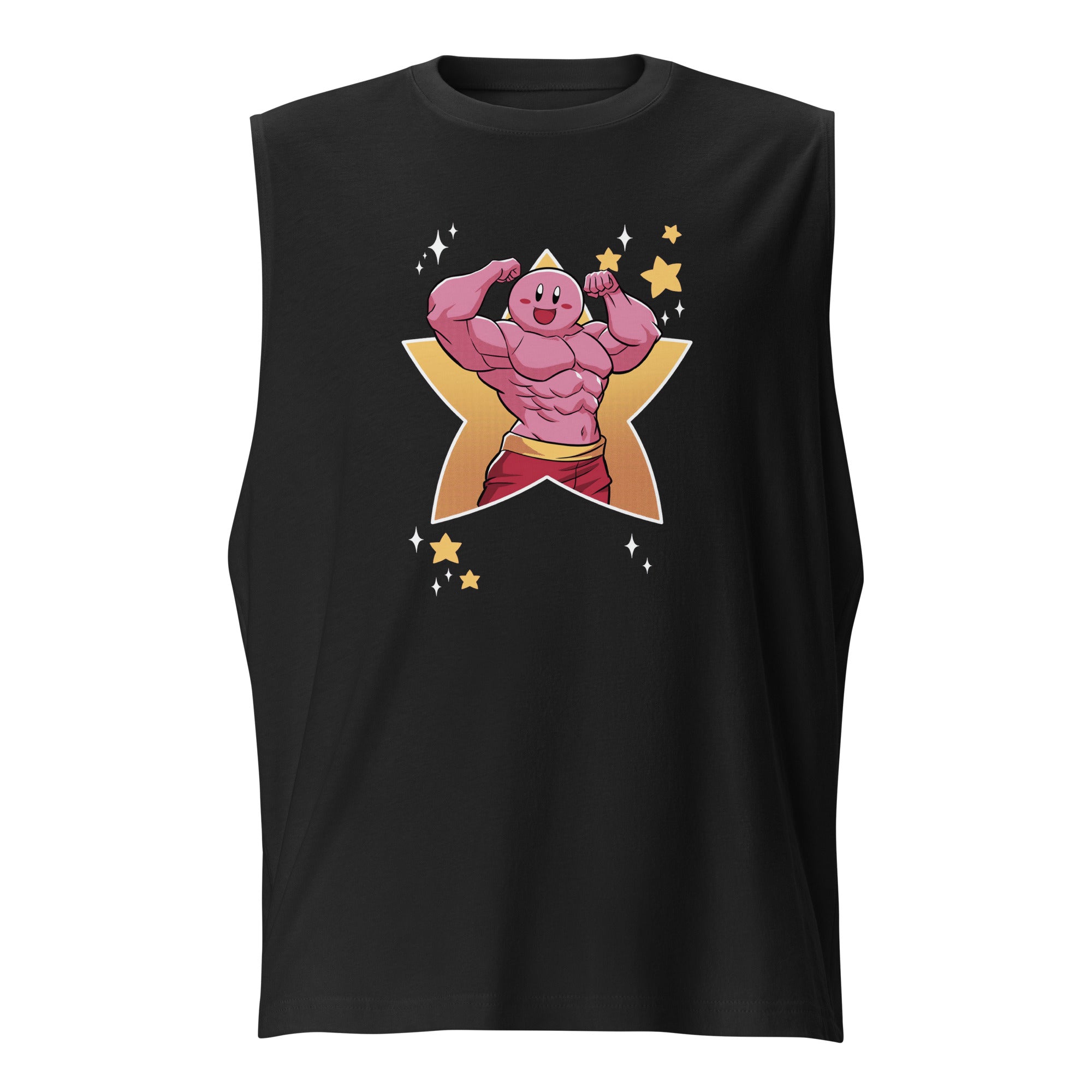 Playera sin Mangas de Músculos de Kirby, Disponible en la mejor tienda online para comprar tu merch favorita, la mejor Calidad, compra en Superstar! 