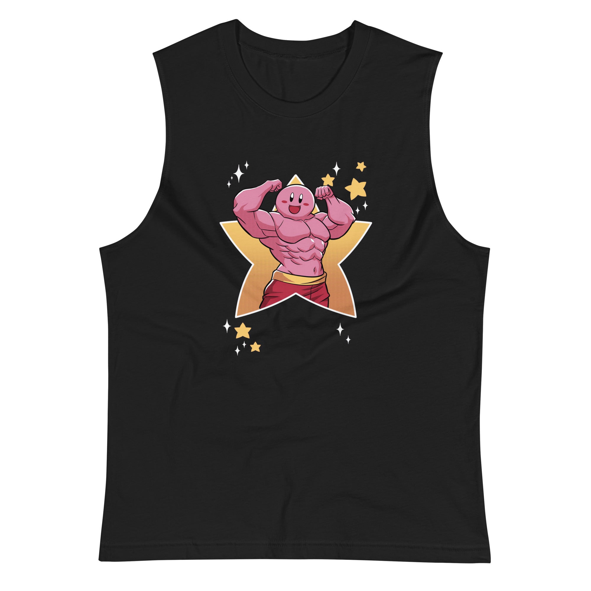Playera sin Mangas de Músculos de Kirby, Disponible en la mejor tienda online para comprar tu merch favorita, la mejor Calidad, compra en Superstar! 