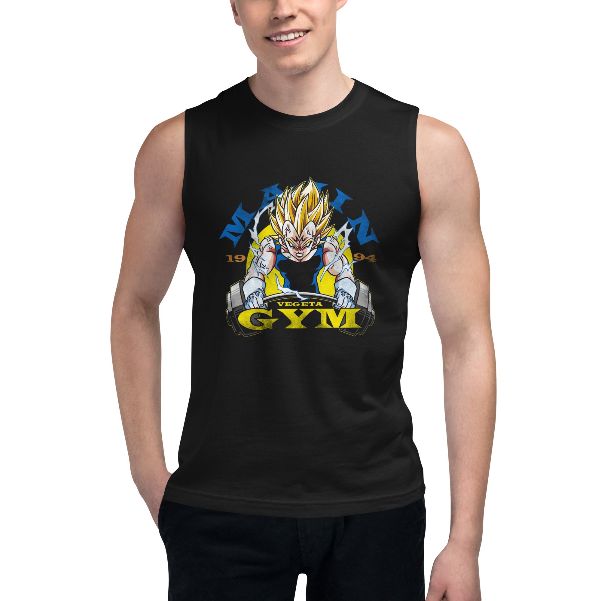 Playera sin Mangas Vegeta Gym, Nuestras Playeras son unisex disponibles en la mejor tienda online, compra ahora en Superstar!