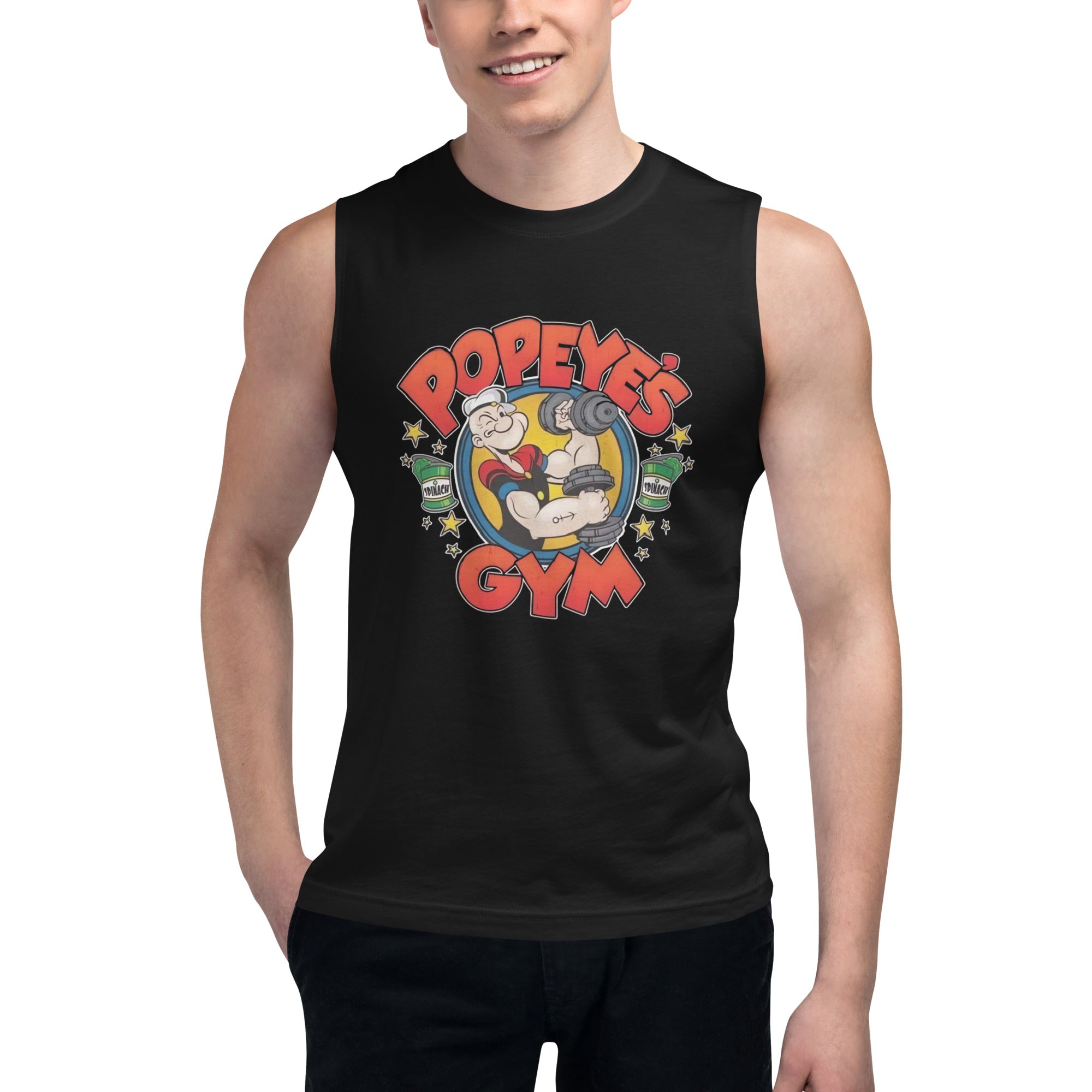 Camiseta sin Mangas Popeye's Gym, Nuestras Camisetas son unisex disponibles en la mejor tienda online, compra ahora en Superstar!