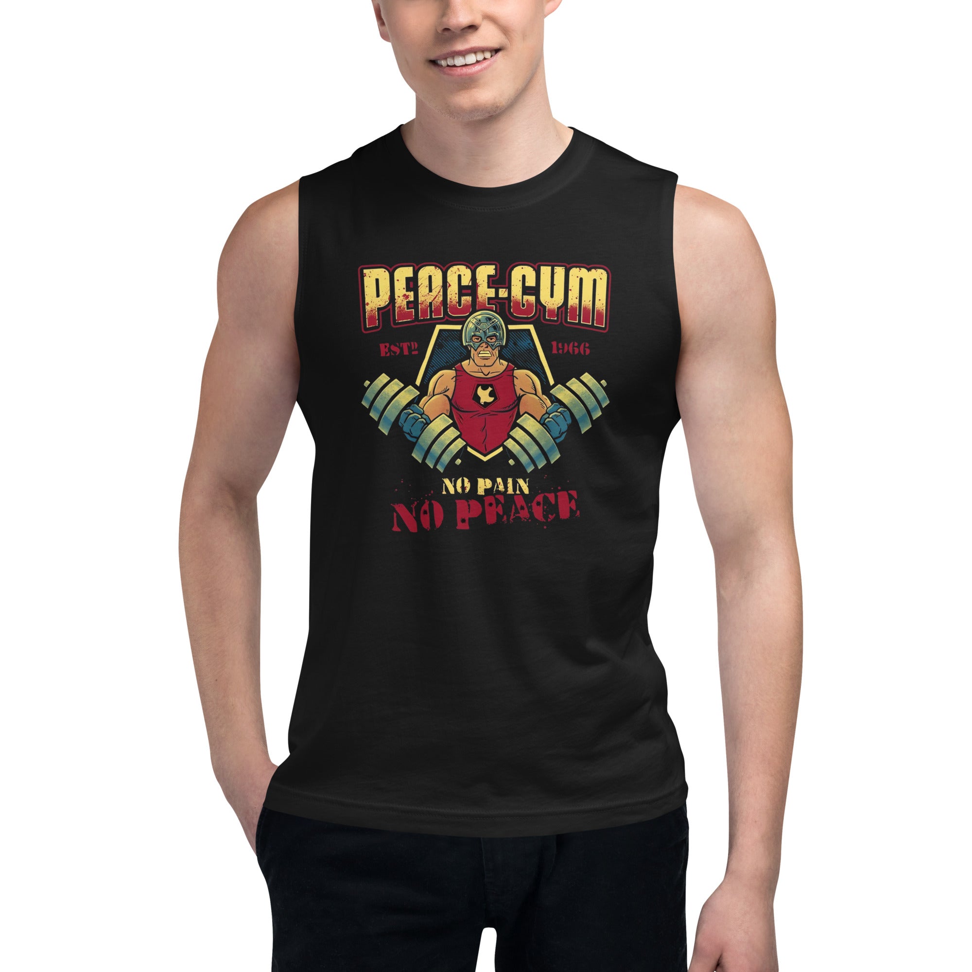 Camiseta sin Mangas Peace Gym, Nuestras Camisetas son unisex disponibles en la mejor tienda online, compra ahora en Superstar!