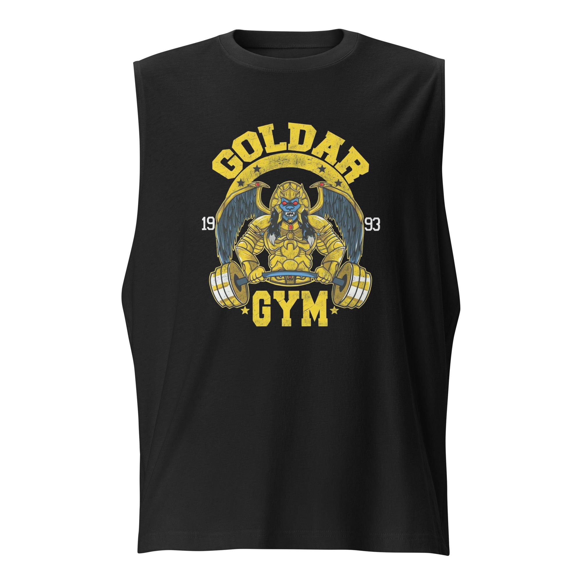 Camiseta sin Mangas Goldar Gym, Nuestras Camisetas son unisex disponibles en la mejor tienda online, compra ahora en Superstar!