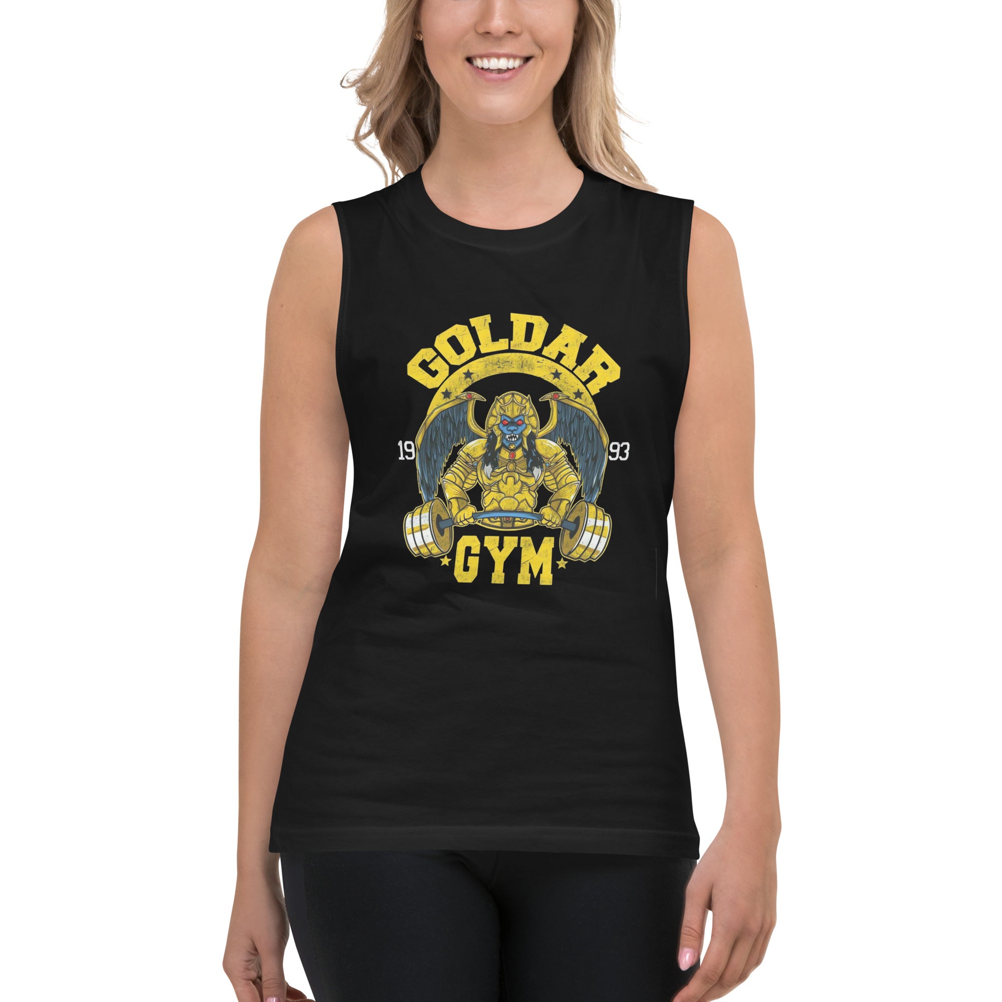 Camiseta sin Mangas Goldar Gym, Nuestras Camisetas son unisex disponibles en la mejor tienda online, compra ahora en Superstar!