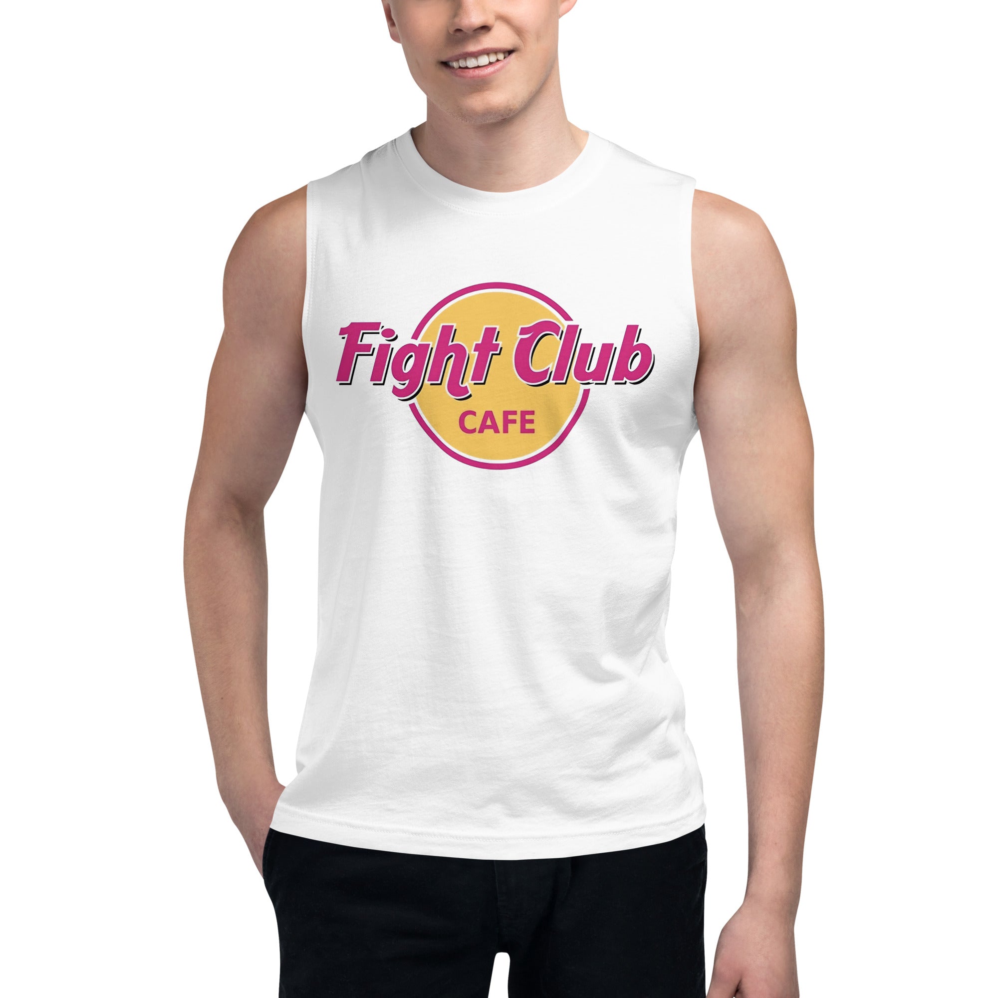 Camiseta sin Mangas Fight Club Cafe, Nuestras Camisetas son unisex disponibles en la mejor tienda online, compra ahora en Superstar!
