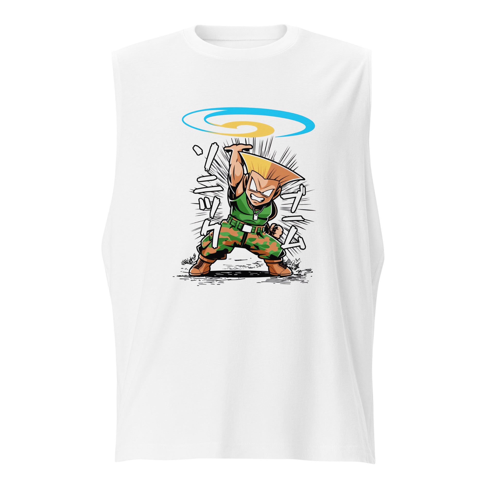 Camiseta sin Mangas Krilin Guile, Nuestras Camisetas son unisex disponibles en la mejor tienda online,  compra ahora en Superstar!