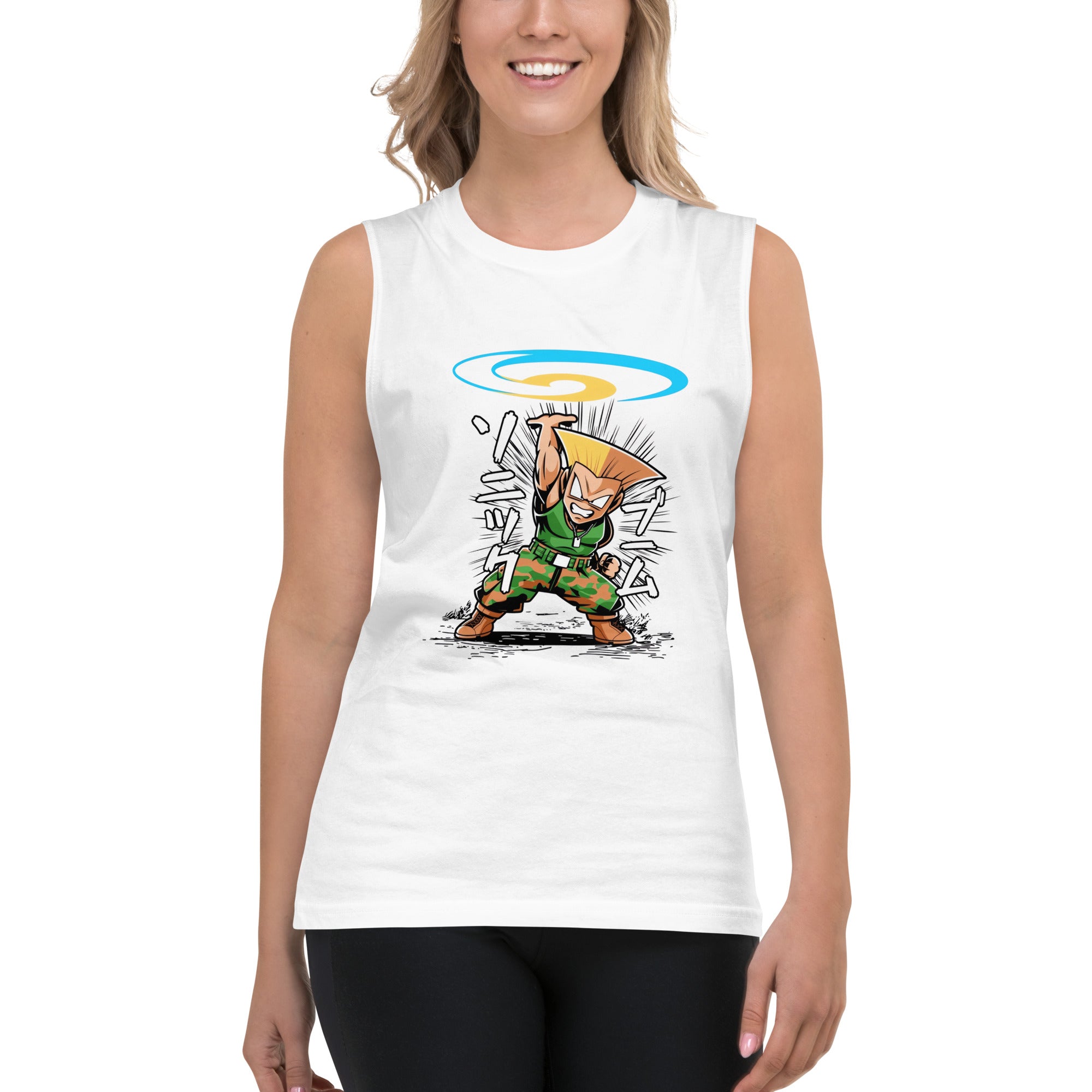 Camiseta sin Mangas Krilin Guile, Nuestras Camisetas son unisex disponibles en la mejor tienda online,  compra ahora en Superstar!