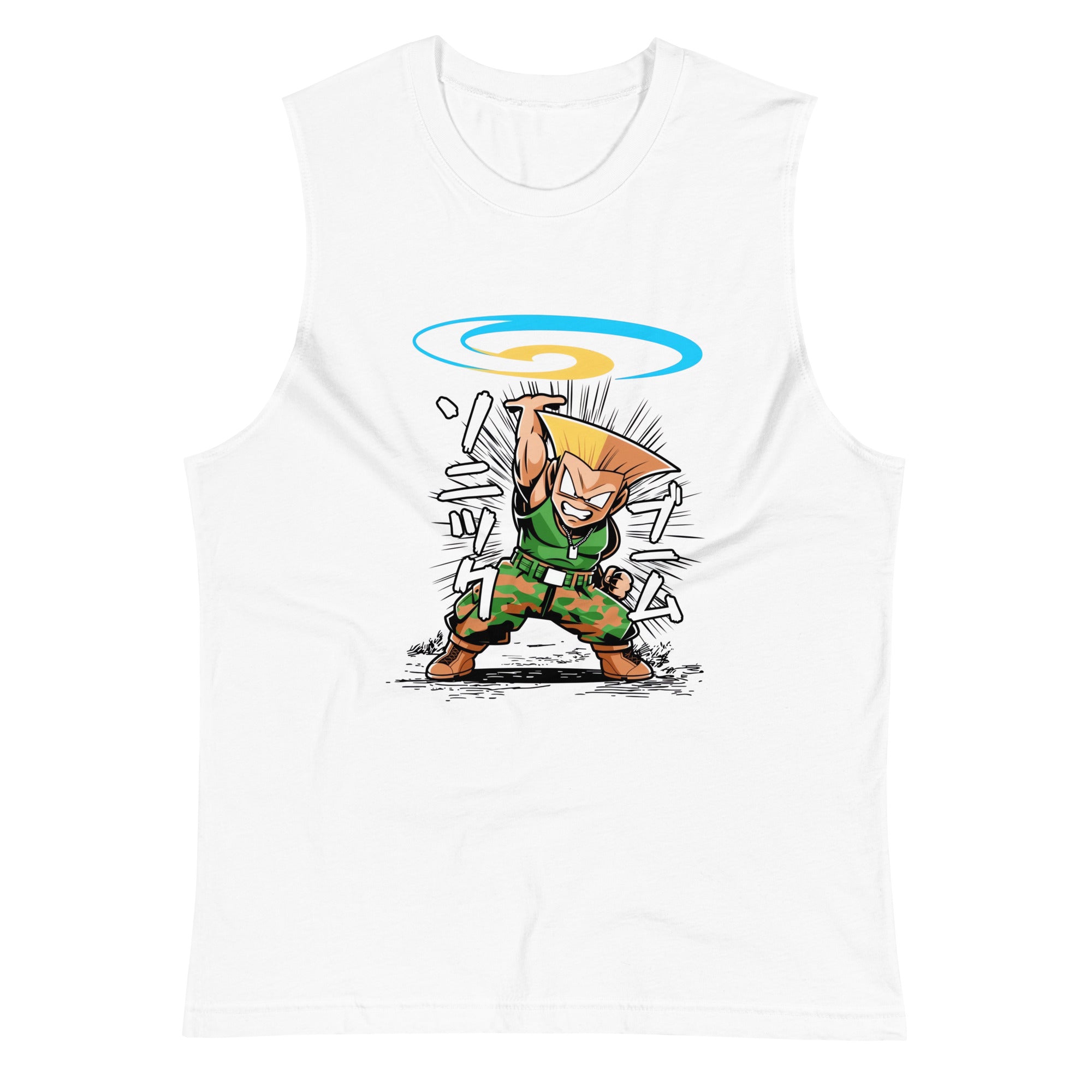Camiseta sin Mangas Krilin Guile, Nuestras Camisetas son unisex disponibles en la mejor tienda online,  compra ahora en Superstar!