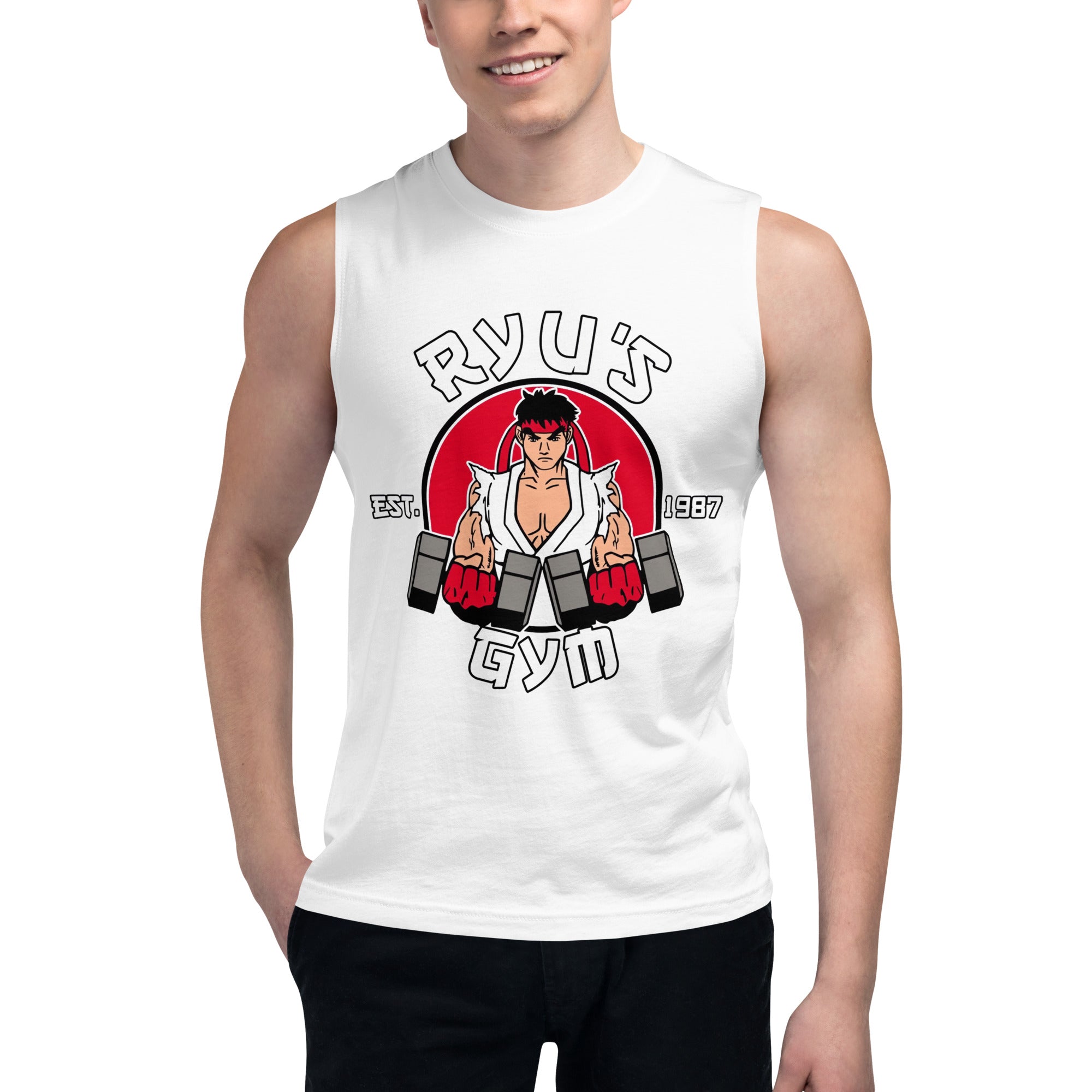 Camiseta sin Mangas Ryu's Gym, Nuestras Camisetas son unisex disponibles en la mejor tienda online, compra ahora en Superstar!